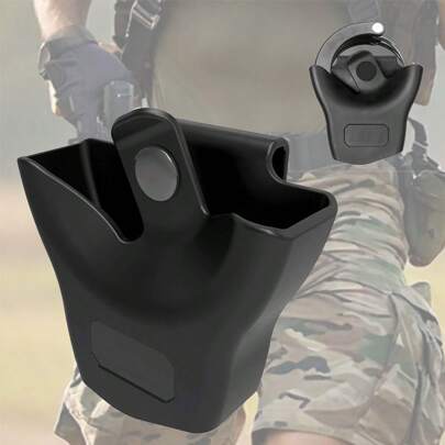 1 Stück Handschellen Tasche, leichter Hüftgurt Kunststoff weicher Handschellen Halter, taktischer Handschellen-Aufhänger für Scharnier- und Kettengefängnishandschellen, sicherer Stauraum mit Schnellverschluss