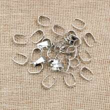 50pcs Pendant Clips Pinch Bail Clasps Buckle Charm Necklace Hook Connector For DIY Jewelry Making Accessories Findings - Pinch Bail - View 6