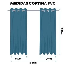 Blackout Curtains In Thick PVC Fabric 2.80 X 2.30m Wholesale Colors Bedroom Blackout - 灰色 - 查看 7