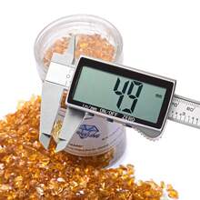 High Luster Fire Glass Gravel Stone Glitter,Broken Glass,Fire Gems Chips,Crushed Glass For Fire Pit Epoxy Crafts Resin Art Aquarium Garden Decoration,3-6mm,1-Pound Jar