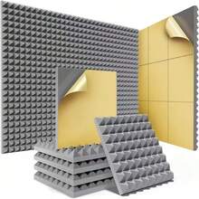 12入組/24入組12x12x2英寸高彈性吸音棉板，適用於兒童房、直播間、音樂錄音室、家庭裝飾和聲學處理。 - 彩色 - 查看 11