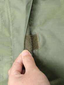 1 件户外三合一连帽防水雨衣，防风雨衣，多功能，适合徒步旅行、骑自行车，配有储物袋，黑色