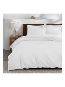 Duvet Cover Set For Double Duvet - White - View 1