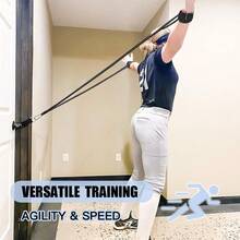 Baseball Softball Resistance Training Bands, Baseball Training Equipment, Baseball Pitching Trainer And Arm Trainer, Softball Training Aid For Pitching Arm Strength Throwing Warm Up Stretching - Black - View 7