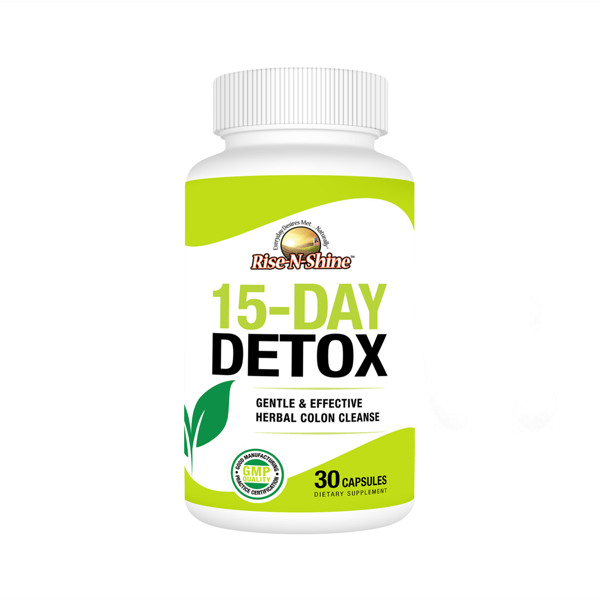 15 Day Detox Cleanse | Happy Cleaner Detox To Lose Weight | Gut & Parasite Cleanse | Natural Colon Cleanser & Laxative Detox Pills | Detox For Bloating Relief, Debloat & Digestive Health | By Rise-N-Shine