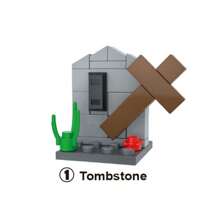 Juguetes de construcción de bloques pequeños de Halloween: Bruja, Vampiro, Zombi - Rompecabezas de dibujos animados de Halloween, regalo de cumpleaños para niños, regalo de Navidad, invierno, Acción de Gracias - Bloques de colores - Multicolor - Ver 2