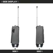 20 英寸轻便随身携带软质行李箱，带 TSA Lock 笔记本电脑隔层和 4 个旋转轮，商务旅行行李箱，男女皆宜，手提箱，耐用旅行行李箱 - 灰色 - 查看 4