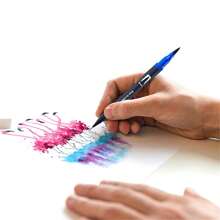 1set Colored Double Head Marker Pen, Modern Marking Pen For Students