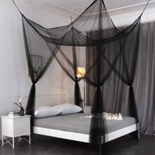 1pc Mosquito Net 4-Corner Bed Netting Canopy For Queen/King Sized Bed Polyester Fabric Protection Children Bedding