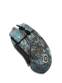 DecalGirl SR6-GGLACIERMARB  Rival 600 Gaming Mouse Skin - Gilded Glacier Marble - Multicolor - View 1