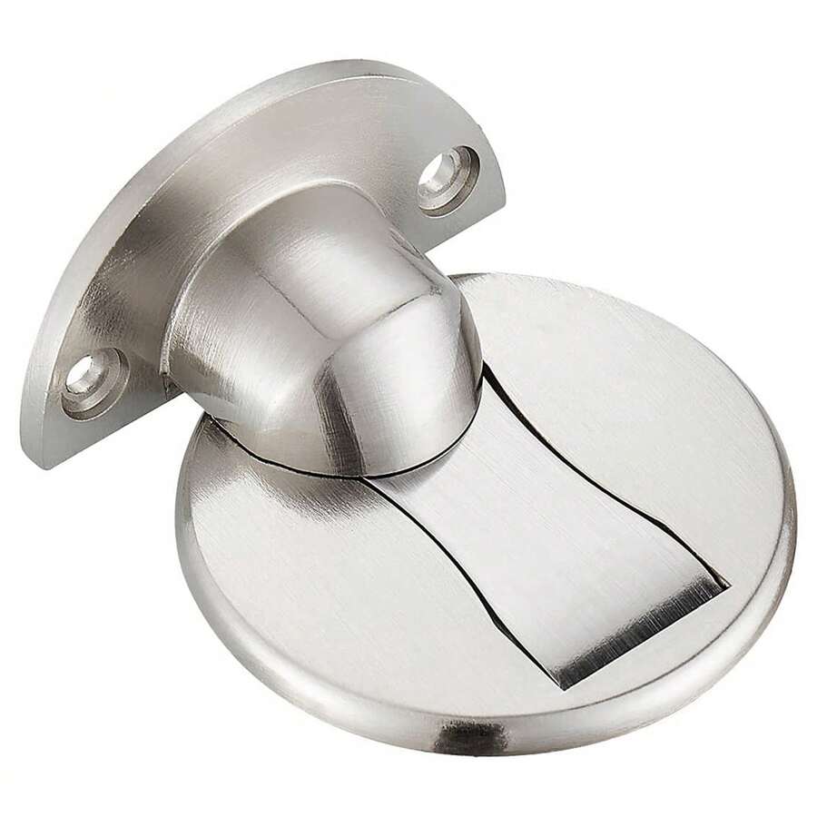 Floor Mount Magnet Door Stopper - Invisible Magnetic Stop, Magnets Stops Wall Prop Hold Open (Silver) - Multicolor - View 1