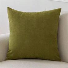 1pc Chenille Solid Color Simple Decorative Throw Pillow Cover Home Decor Sofa Cushion - Multicolor - View 20