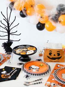 1pc Halloween Themed Cartoon Paper Towels For Decoration Tissue Box Cover For Living Room Bedroom Office Hotel Restaurant Tea Table