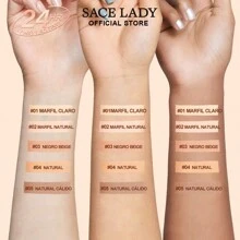 Sace Lady Bases De Maquillaje Corrector Polvo Compacto Fijado Impermeable Matte Anti-aceite - 05 - Ver 8
