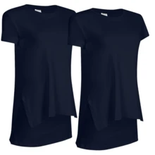 Kit 4 Women's Viscolycra Fitness Gym Leggings And T-Shirt - 2海,2酒 - 查看 2