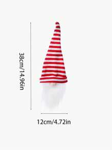 1 Stück Weihnachts-Weinflasche Dekorations-Set, Zwerg gesichtslose alte Männer Puppen Flaschen-Set Weihnachts Dekoration Wein, geeignet für Ferienfest Szenerie Layout Atmosphäre Dekoration, Flaschen Geschenksets, Heim Dekoration, Restaurant, Bar, Café, Hochzeit, Party Dekoration, Freundschaftsgeschenk, Weihnachtsgeschenk, Neujahrsgeschenk, Weihnachtsgeschenke, Frohe Weihnachten, für Outdoor, Camping