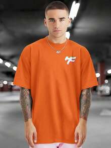 EVOLVE ETERNAL 100% Cotton Front And Back Printed T-Shirt GPJ1 - 橘色 - 查看 2