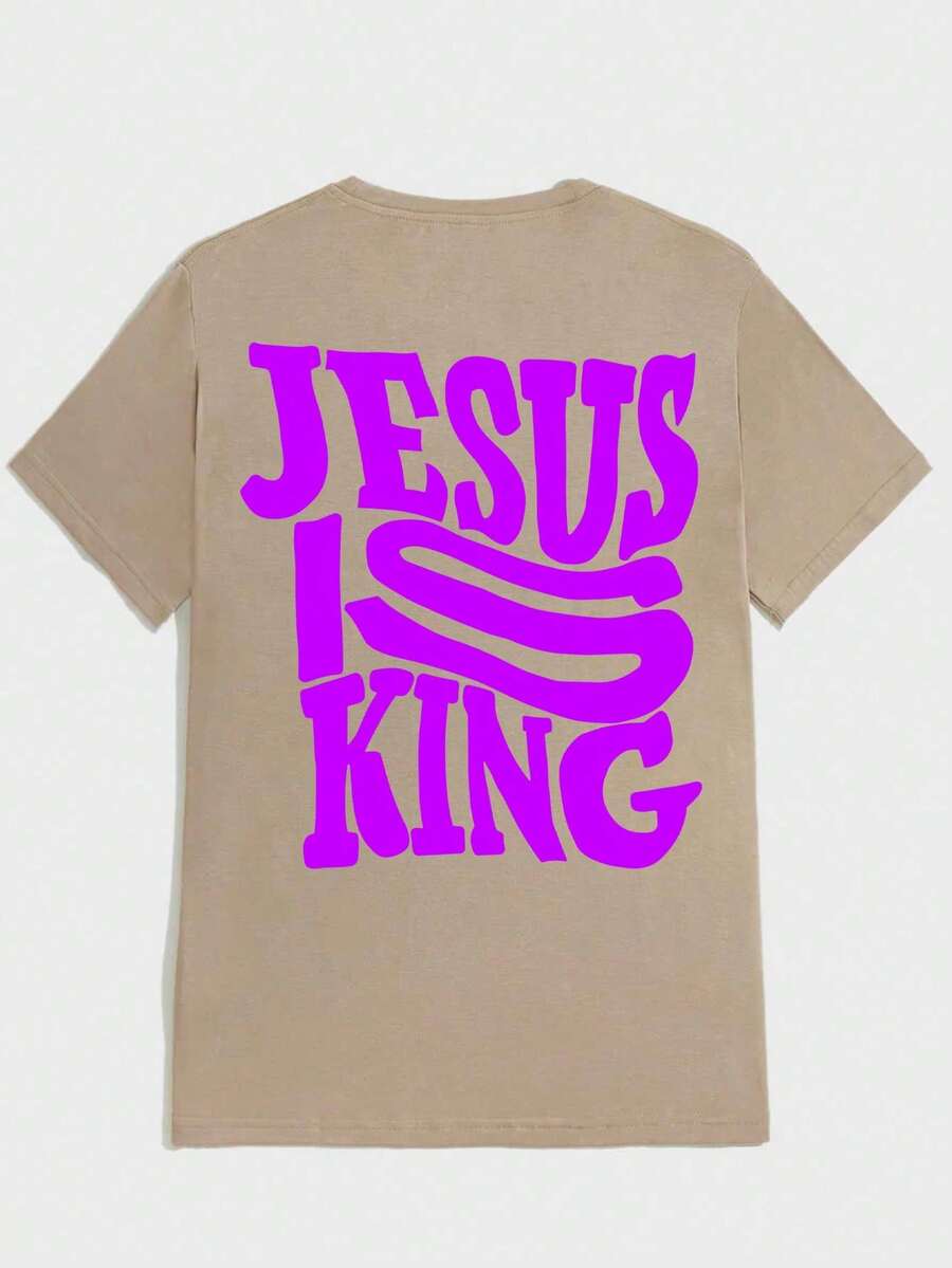 Jesus T-Shirt Unisex 100% Cotton Streetwear New Release Shipping Various Colors!! - Màu be - Xem 1