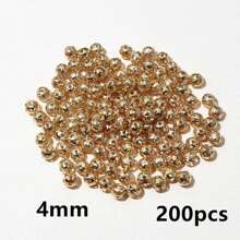 50-200pcs Hollow 6-10mm Diameter Beads Spacer Beading Bead Charms For DIY Jewelry Making Accessories - Spacer Beads - View 7