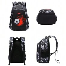 Asge The Boy Has A Receipt In His Backpack For Children As A Quickie For School Bags For Middle School Students - 灰色 - 查看 2