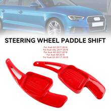 Steering Wheel Shift Paddle Shifter Extension Fit Audi A3 A5 A8 S3 S5 - Red - View 3
