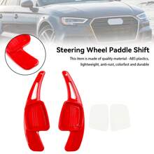 Steering Wheel Shift Paddle Shifter Extension Fit Audi A3 A5 A8 S3 S5 - Red - View 1