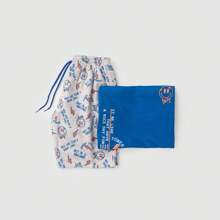 Sometimes It Be Like Boys' Set Size 3 To 12 Years - 寶藍色 - 查看 4