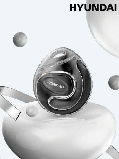 HYUNDAI HYUNDAI HY-X15Ultra Bluetooth Earphones, Hanging Ear Style, Passive Noise Cancellation, High-Definition 3D Surround Sound, Low Latency, Suitable For Sports & Cycling, Long Battery Life, Comfortable Wear, Open-Ear Wireless Headphones Compatible With Smartphones & Computers
