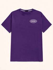 Unisex Angel T-Shirt 100% Cotton Streetwear New Release Shipping Various Colors!! - 紫色 - 查看 2