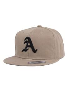 1 pieza, Unisex, Gorra de béisbol con bordado en 3D de letra gótica A, se adapta a juegos de béisbol, baloncesto, otoño, estilo deportivo, años 90, colores brillantes, visera plana, para hombres y mujeres, gorra deportiva hip-hop, ajustable, protección solar casual para primavera y otoño, viajes, fiestas y playa, ideal para regalos - color sólido - Ver 7