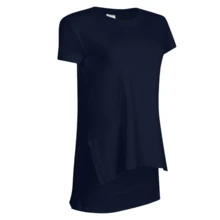 Kit 2 Women's Long Gym Top VestLegging Viscolycra - 海軍藍和黑色 - 查看 2