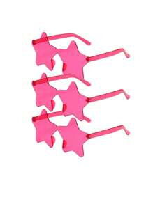 3 件心形眼镜心形派对眼镜可爱趣味彩色狂欢派对眼镜派对礼物透明糖果色无框派对心形眼镜， - 彩色 - 查看 23