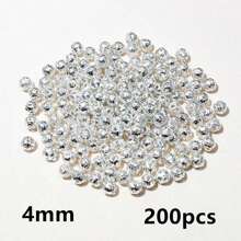 50-200pcs Hollow 6-10mm Diameter Beads Spacer Beading Bead Charms For DIY Jewelry Making Accessories - Spacer Beads - View 27