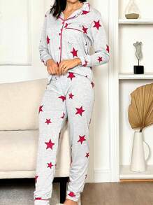 Maternity Sleepwear - Light Grey - View 3