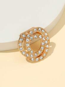 1 chiếc kẹp khăn quàng cổ họa tiết hình học đính ngọc trai giả và đá giả sang trọng, trâm cài quần áo đa năng dành cho phụ nữ phụ kiện ngày lễ tình nhân ngày lễ tình nhân - A - Xem 7