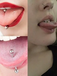 4pcs 14G Stainless Steel Tongue Ring Nipple Shield Barbell Ring Bar Nipplerings Body Piercing Jewelry For Men Silver Black Rose Gold 12mm 14mm 16mm 18mm - Multicolor - View 4