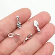 40pcs 15x5/21x7mm Zinc Alloy Bail Connectors Handmade Charms Pendant DIY Jewelry Making Accessories For Bracelet Necklace