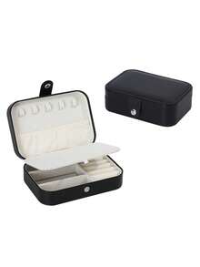 1pc Jewelry Box, Jewelry Display Box, Jewelry Storage Box, Portable Jewelry Box, Mini Jewelry Box, Simple Jewelry Box, Elegant Jewelry Display Box, Fashion Jewelry Storage Box, Detachable Jewelry Box, Travel Jewelry Box, Accessory Storage & Display Box, For Women - Multicolor - View 18