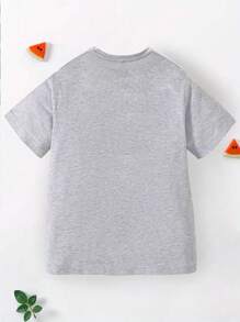 3pcs/Set Young Boys Cool Street Style Astronaut & Space Print T-Shirt, Short Sleeve Top And Casual Crew Neck Pullover Outfit, Summer Autumn