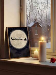 1 tấm áp phích in vải canvas Giáng sinh, ba chú nai con và ông già Noel dưới ánh trăng, tranh treo tường nghệ thuật, tranh treo tường phòng tắm, phòng ngủ, văn phòng, phòng khách, trang trí tường nhà Giáng sinh, trang trí Giáng sinh không có khung, trang trí XMAS, cây thông Noel, quà tặng, trang trí nhà, lễ tạ ơn, đám cưới, trang trí nhà, trang trí mùa thu, trang trí mùa thu, trang trí sinh nhật làm quà tặng, đồ dùng cho bữa tiệc, trang trí lễ hội trong nhà, trang trí Halloween, trang trí tường, đồ trang trí Halloween - Nhiều màu - Xem 3