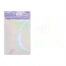 6 Sheets/Pack Colorful Holographic Dream Series Laser Stickers, PET Decorative Stickers Back To School