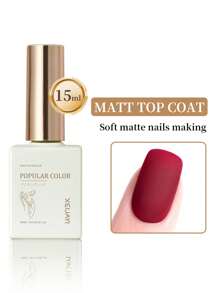 XEIJAYI 1瓶15毫升哑光免擦洗底油持久UV可卸甲油二合一凝胶指甲油 - 無色 - 查看 11