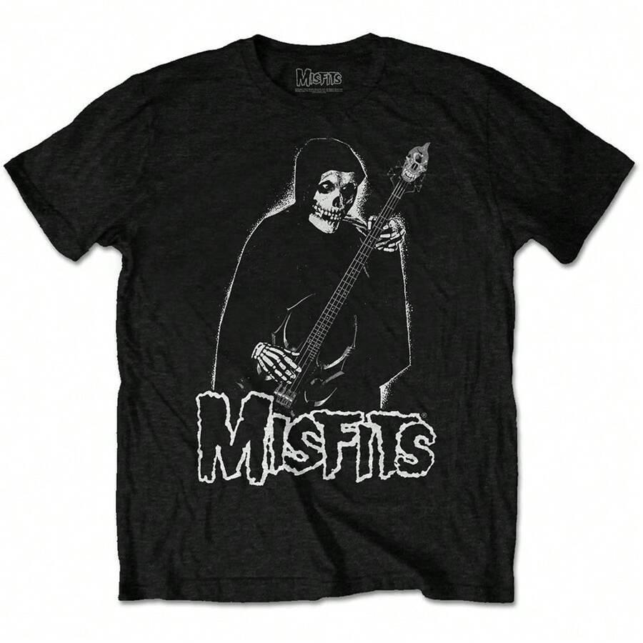 Misfits | Official Band T-Shirt | Bass Fiend - 48-Hour Fast Shipping!  - Black - View 1