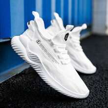 Fashion Casual Lightweight Tennis Shoes For Men And Women, For Running, Traveling And Daily Work - 白色 - 查看 1