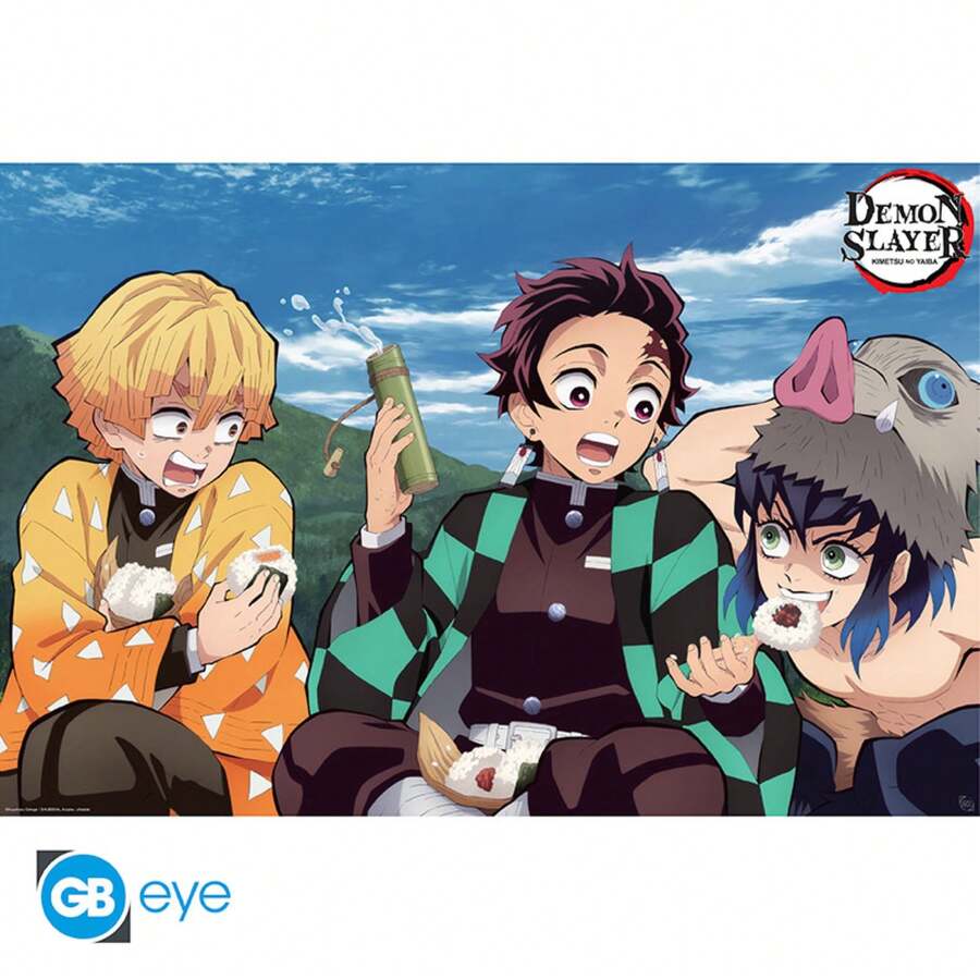 GB Eye Demon Slayer Tanjiro, Zenitsu, Inosuke 61 X 91.5cm Maxi Poster - Multicolor - View 1