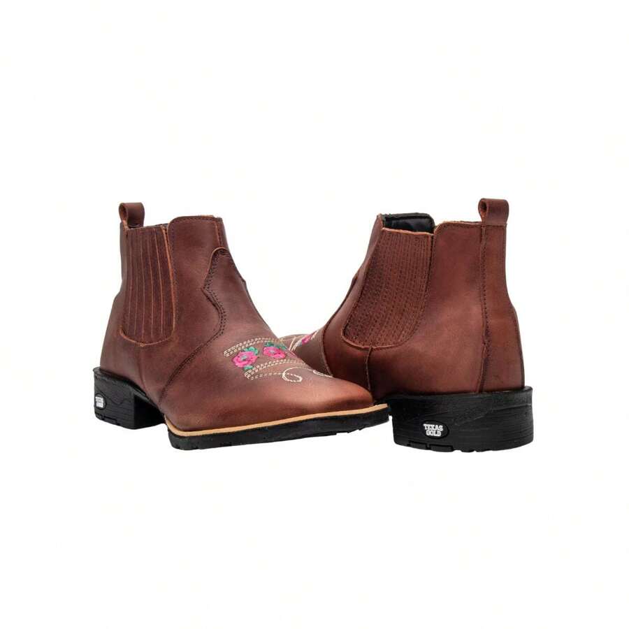 Women's Embroidered Texan Shirt Offer - 橘色 - 查看 1