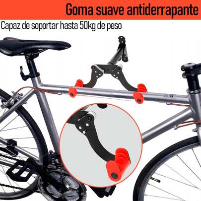  Soporte Pared Bicicleta Colgar Gancho Vertical Ajustable Acero Resistente Vmingo Mexico