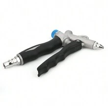 Industrial Air Duster Adjustable Pneumatic Dust Blow Gun Handheld Compressor Cleaning Tool G1/4in - Silver - View 5