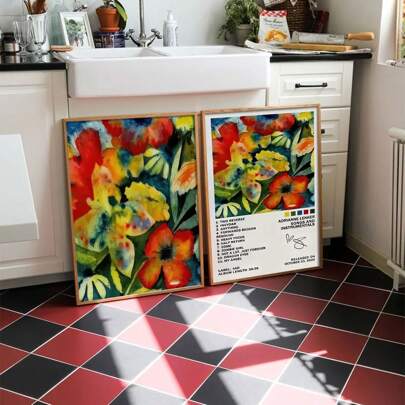 1 pieza Póster de arte moderno sin marco sobre música: Portada de álbum de hip hop para decoración de pared, adecuado para dormitorio, sala de estar o pasillo - Regalo musical ideal - Para uso en interiores