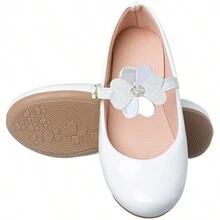 My ToT Children's Flower Bow Shoe And Small Side Bag Kit - 白色 - 查看 2